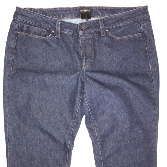 ANN TAYLOR JEANS MODERN FIT STRETCH BLUE DENIM SIZE 12 - Picture 5 of 11